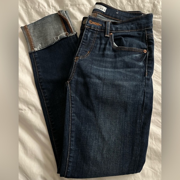 LOFT Denim - Loft Modern Straight Built In Cuff Jeans
